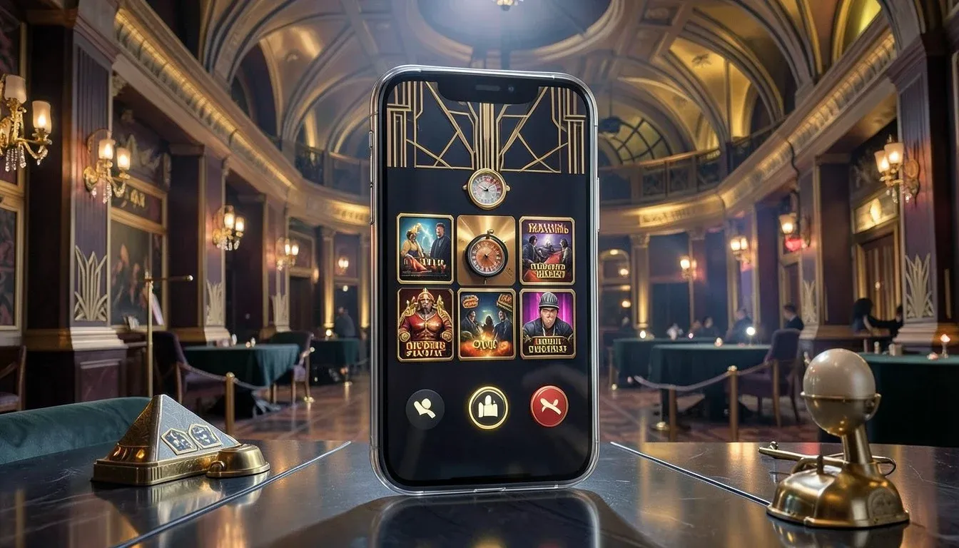 Corsaza Casino mobile casino interface on smartphone showing game lobby and cashier